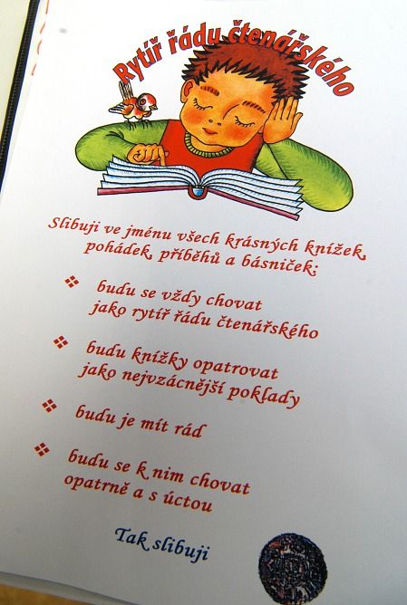Pasování prvňáčků na čtenáře