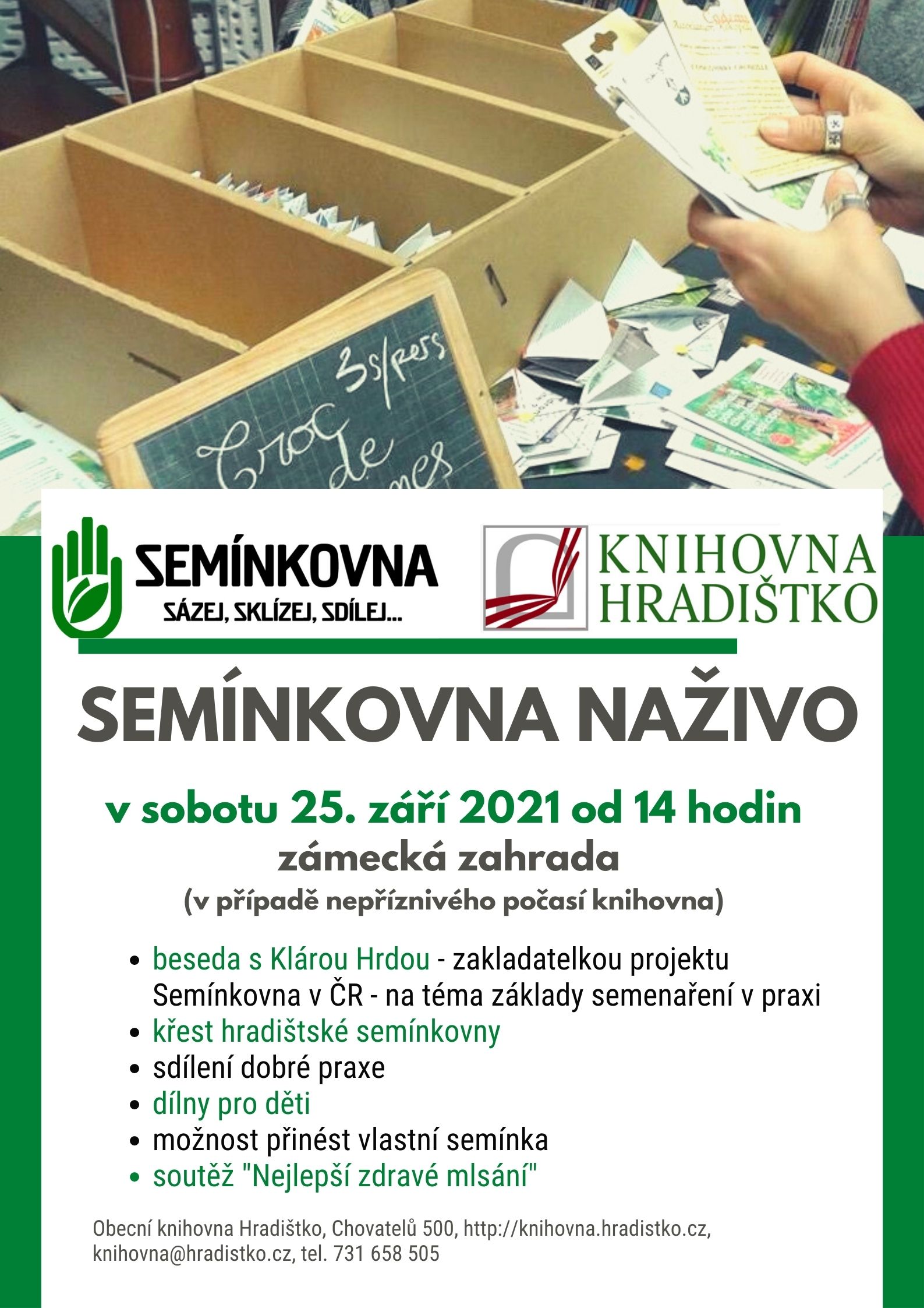 Semínkovna naživo