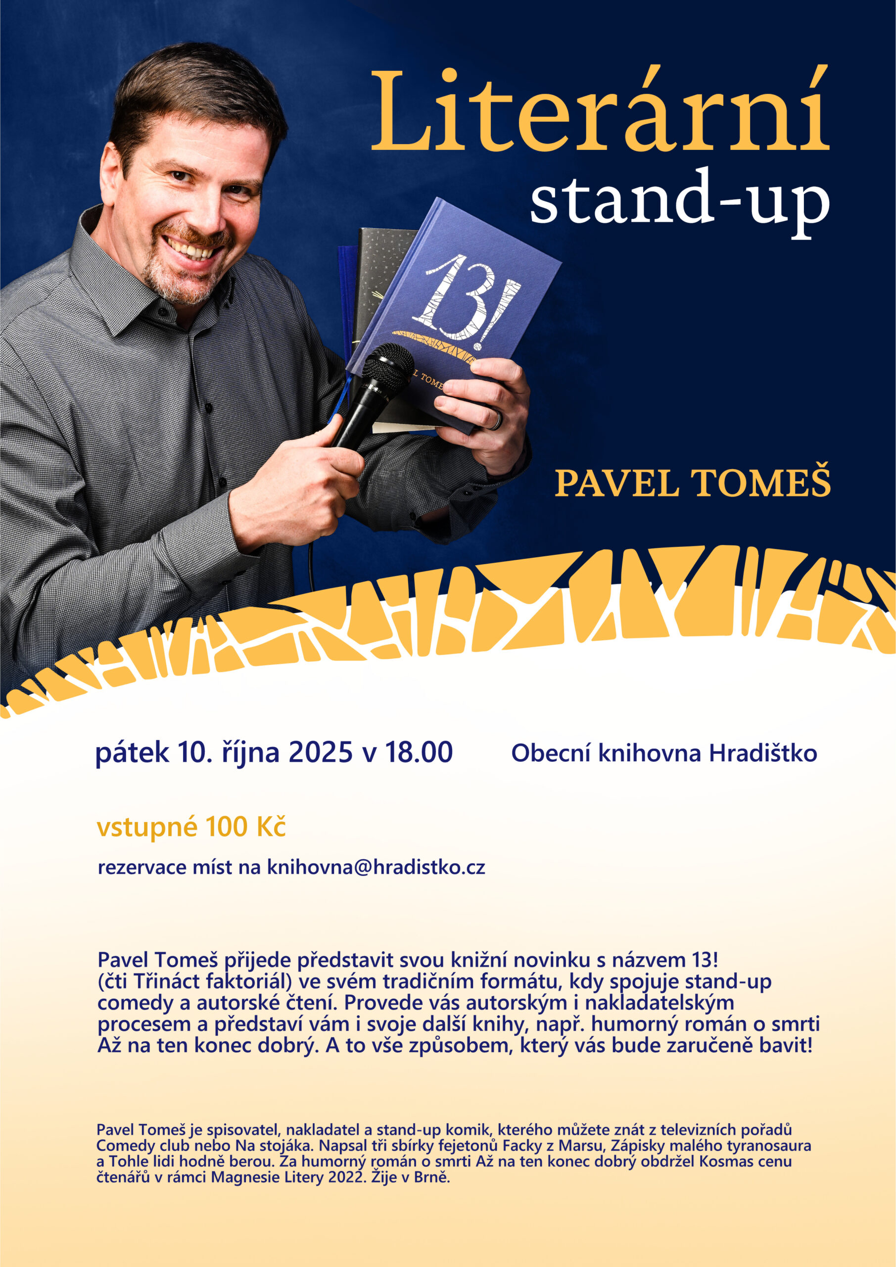 Literární stand-up Pavla Tomeše