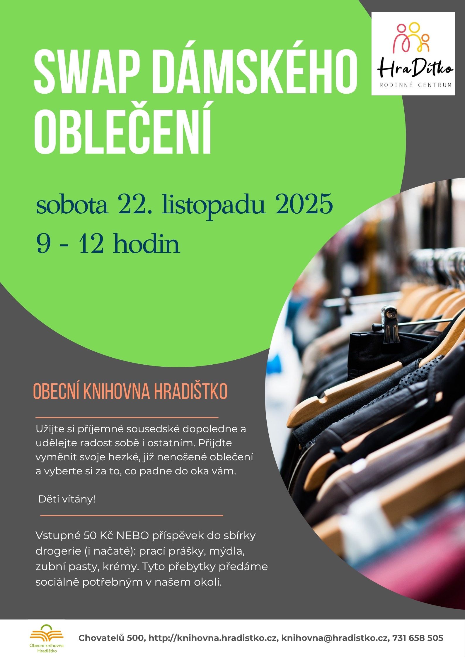 Swap dámského oblečení